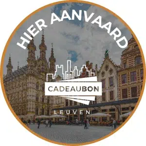 Hier aanvaard: cadeaubon Leuven